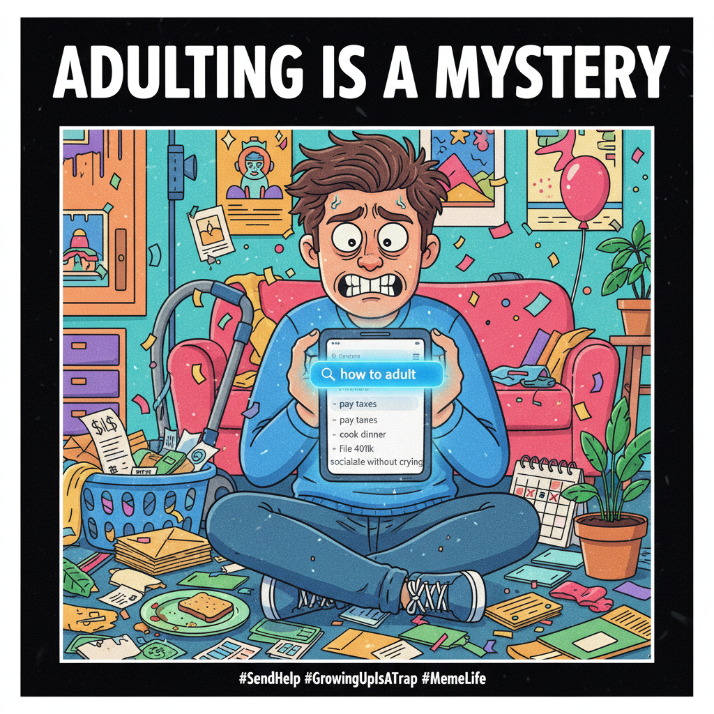Adulting is just Googling 'how to do basic life tasks' every other day.