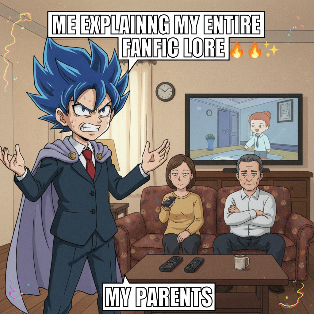 Me trying to explain my life choices to my parents like I'm a shonen anime protagonist.