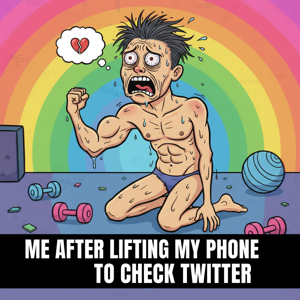 Went to the gym. Did one rep. Now I'm sore in muscles I didn't know existed. Send help.