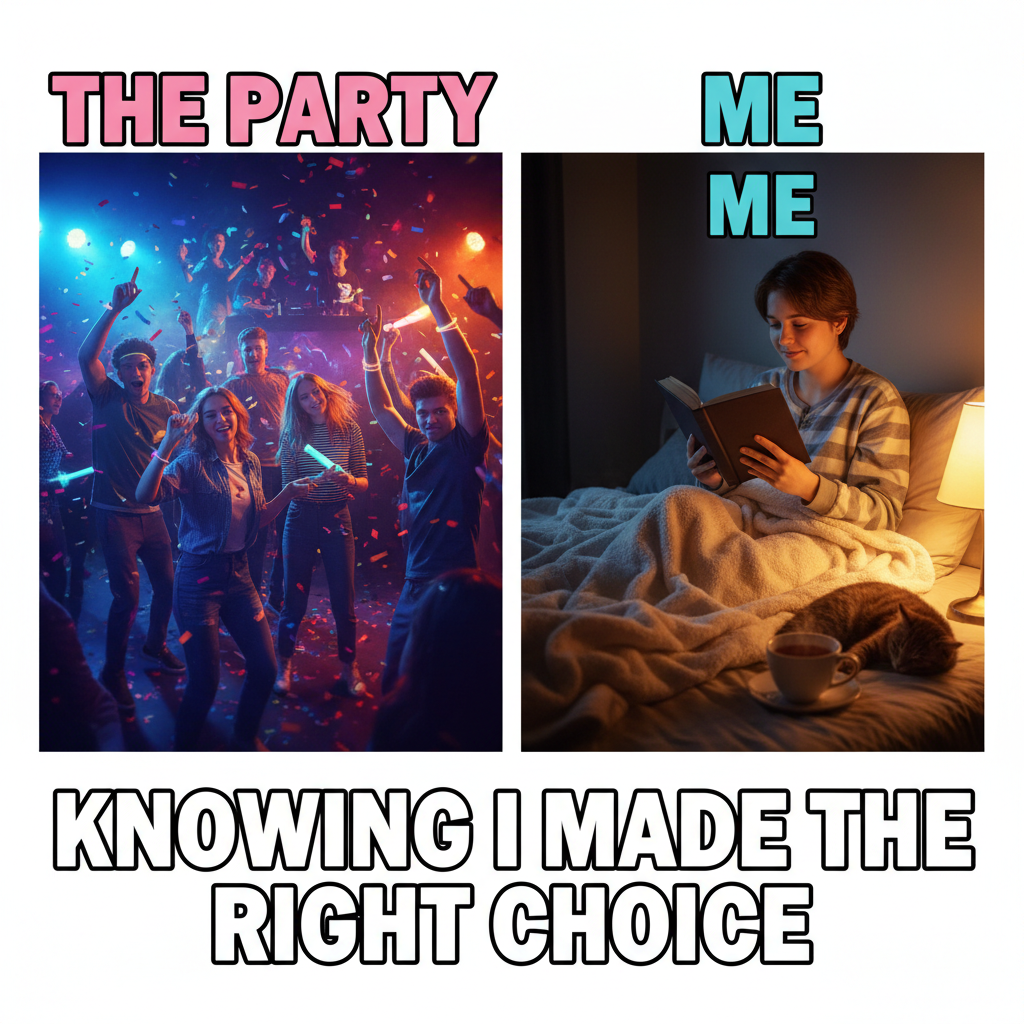 Friday night plans: Wild party. Friday night reality: Debating if 8 PM is too early for bed.