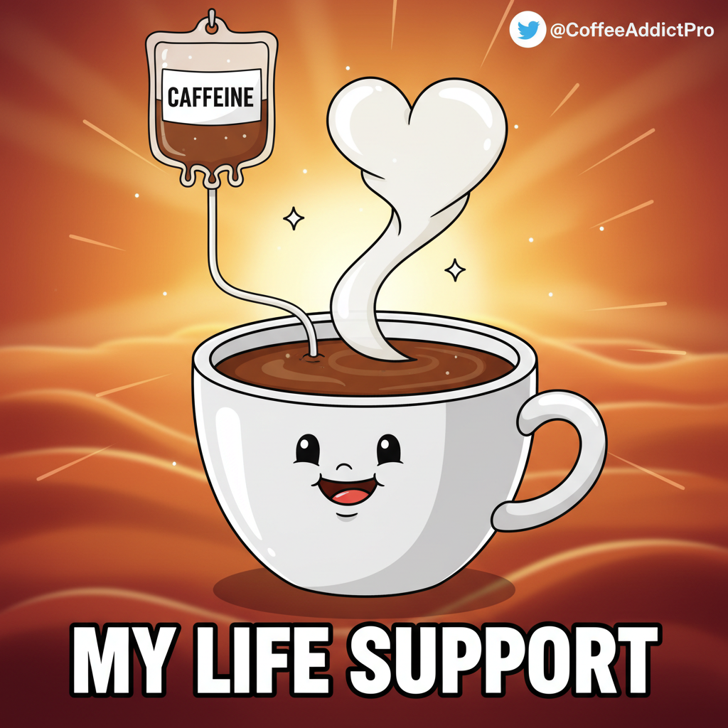 My blood type is coffee. My love language is a fresh brew.