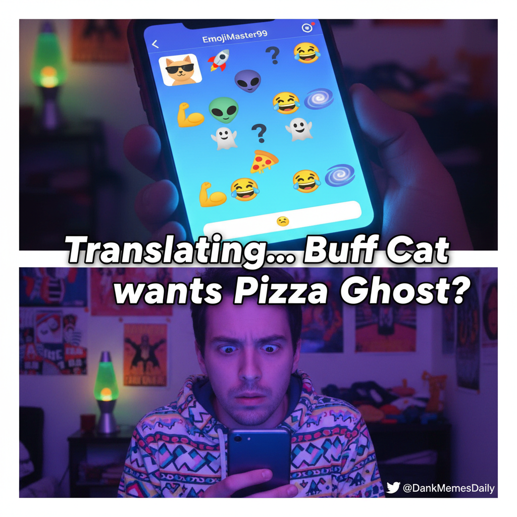 Matched with someone who only communicates in emojis. Is this a date or a puzzle?