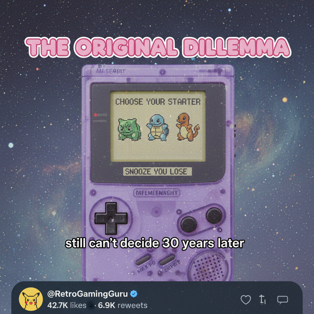 Remember when the biggest decision was which Pokémon starter to pick? Simpler times.