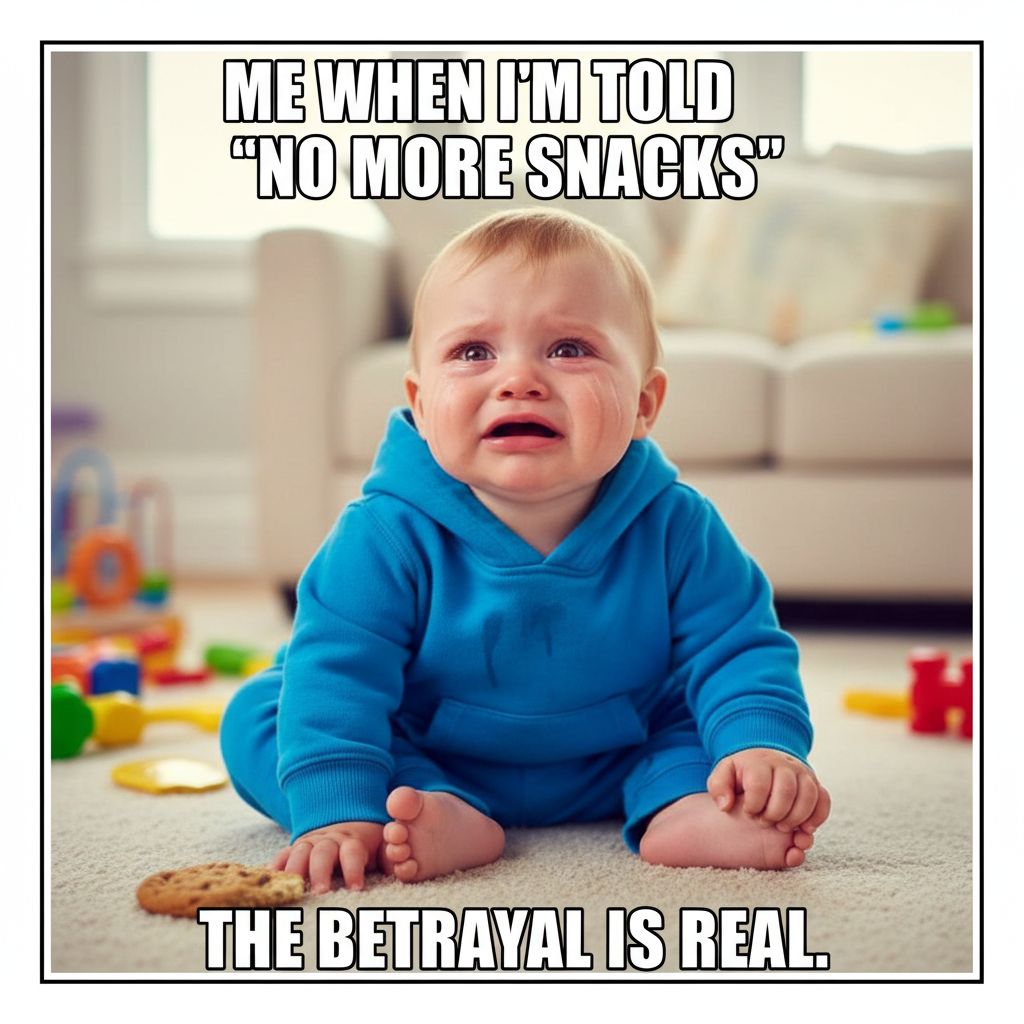 Just told my toddler 'no' to a third cookie. The betrayal in his eyes could launch a thousand ships.
