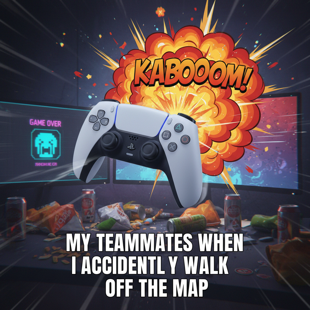 My controller just flew across the room. It was NOT my fault. #GamingRage