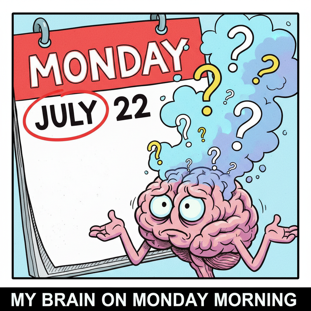 My brain on Monday morning trying to remember what 'weekend' was.