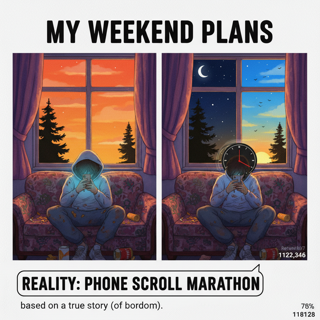 Me: 'Just 5 more minutes on TikTok.' *5 hours later* My entire life is now short-form video.