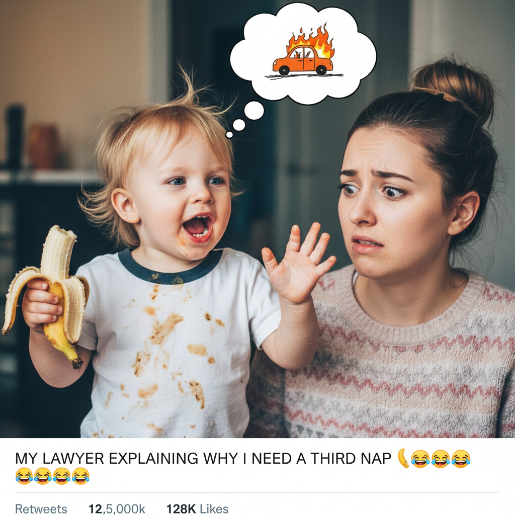 My toddler just explained quantum physics using only grunts and a half-eaten banana. I understood none of it.