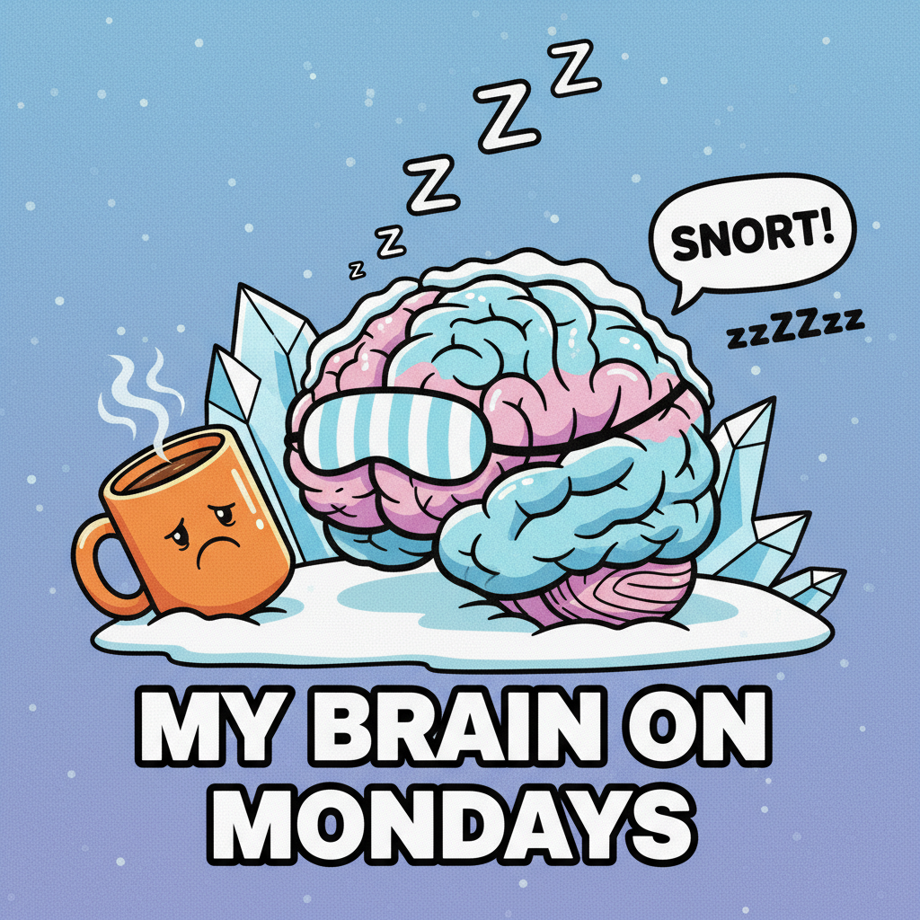 My brain cells in winter: Hibernating. My motivation: Also hibernating. Send coffee. ☕️