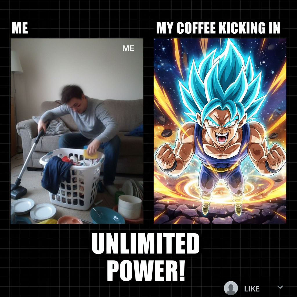 Me trying to adult vs. my inner anime protagonist screaming about friendship power. 💪✨
