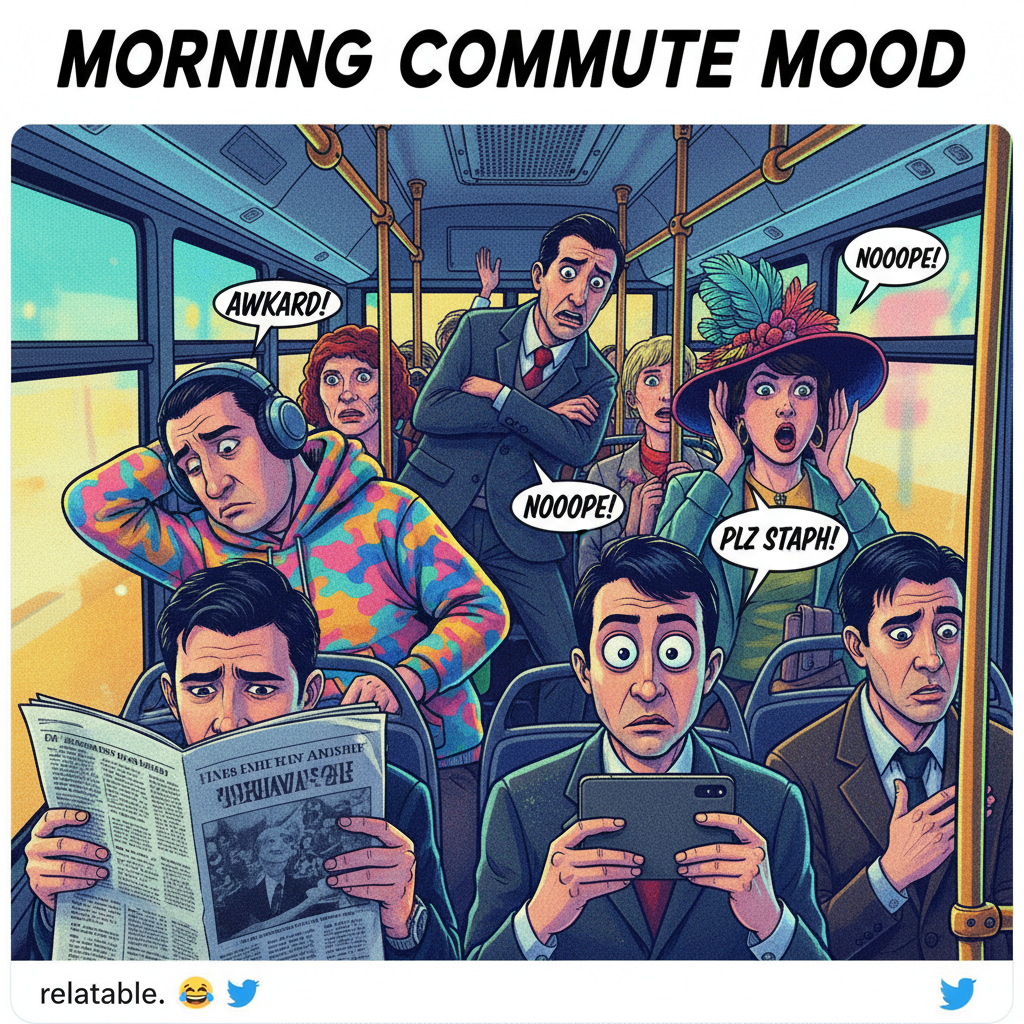 Public transport is just a social experiment to see how many strangers you can tolerate. 🚌