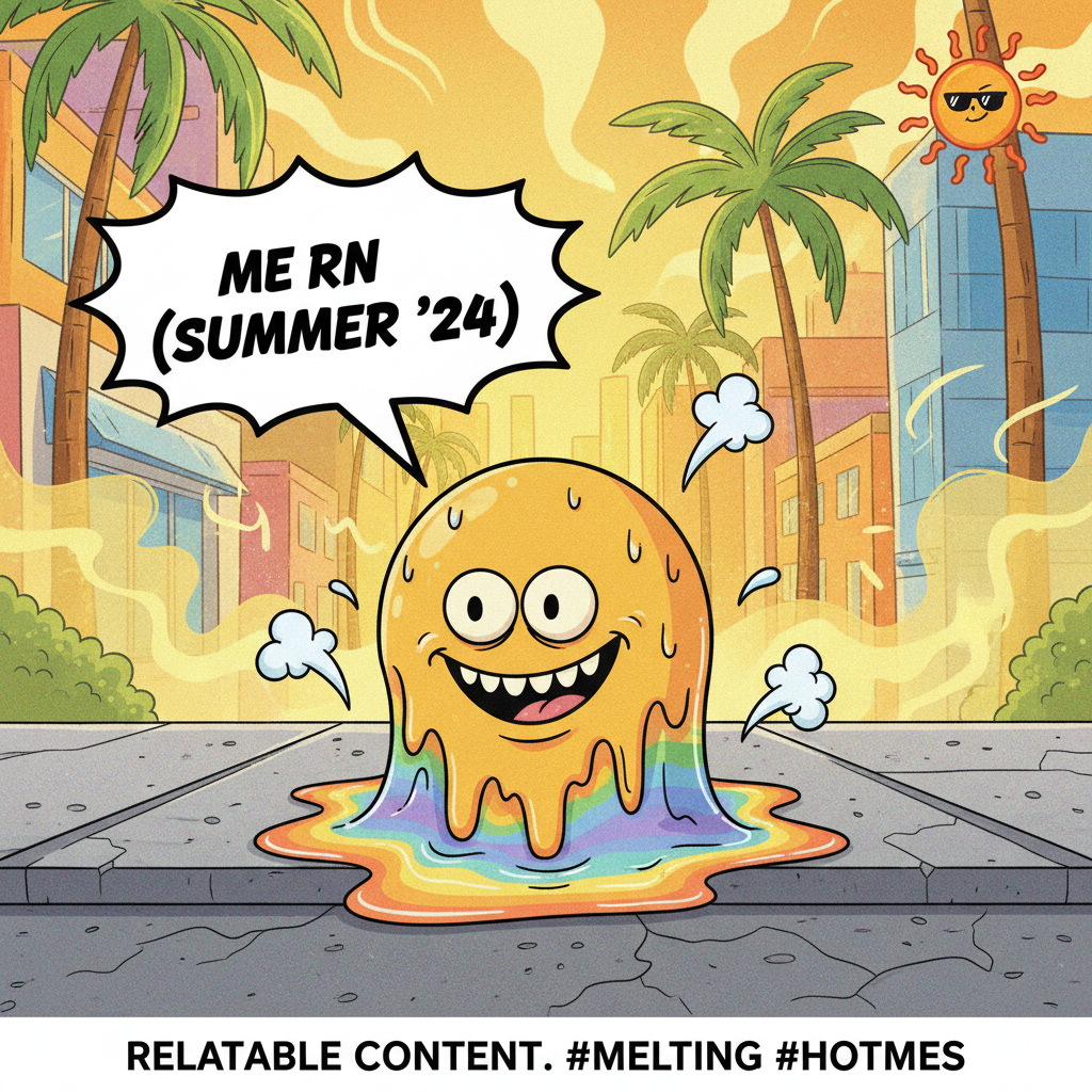 It's 90 degrees but feels like 105. My soul has officially melted. Send ice.