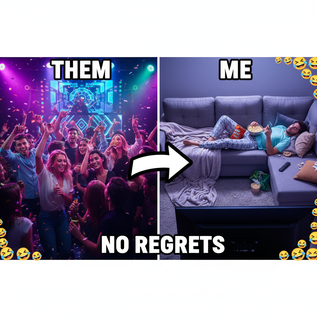 Friday night plans: clubbing. Friday night reality: debating if I should get up for another snack.