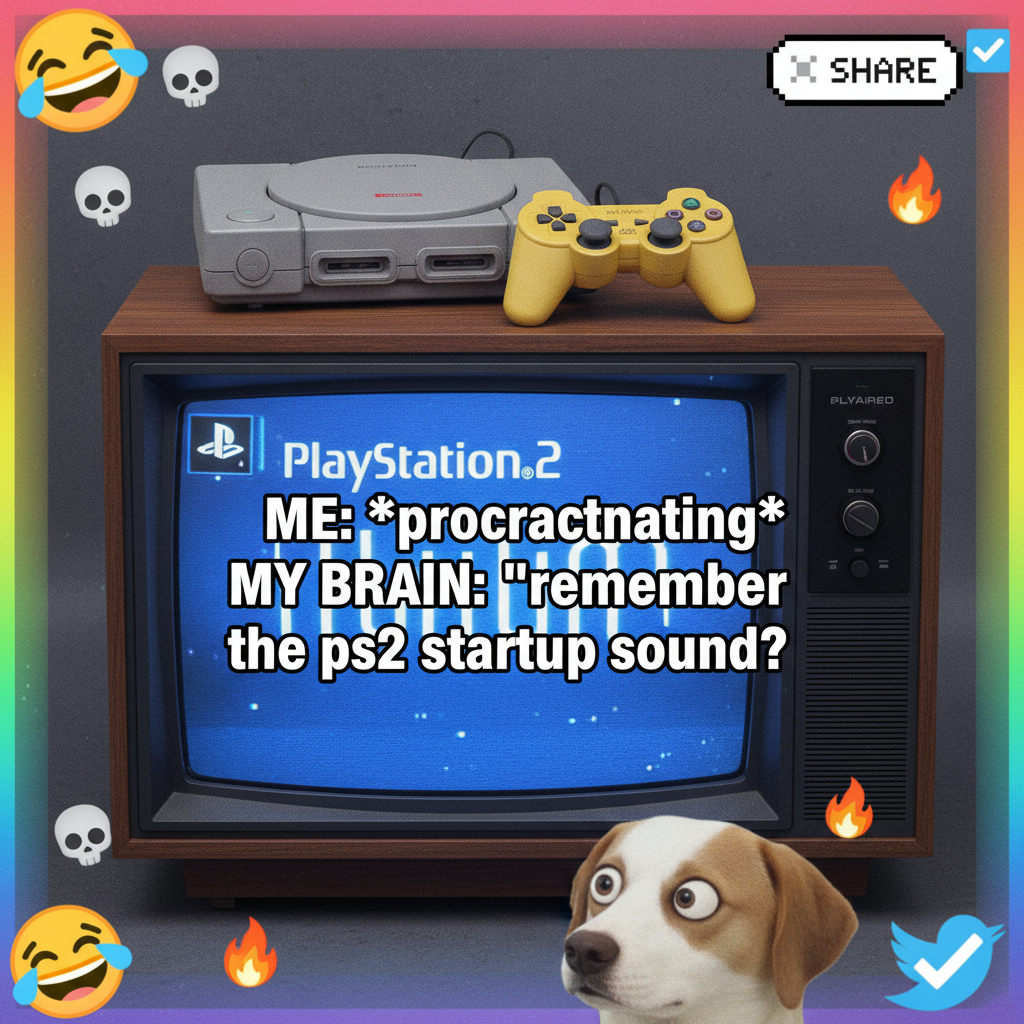 Hearing THAT specific PS2 startup sound still gives me goosebumps. Peak childhood.