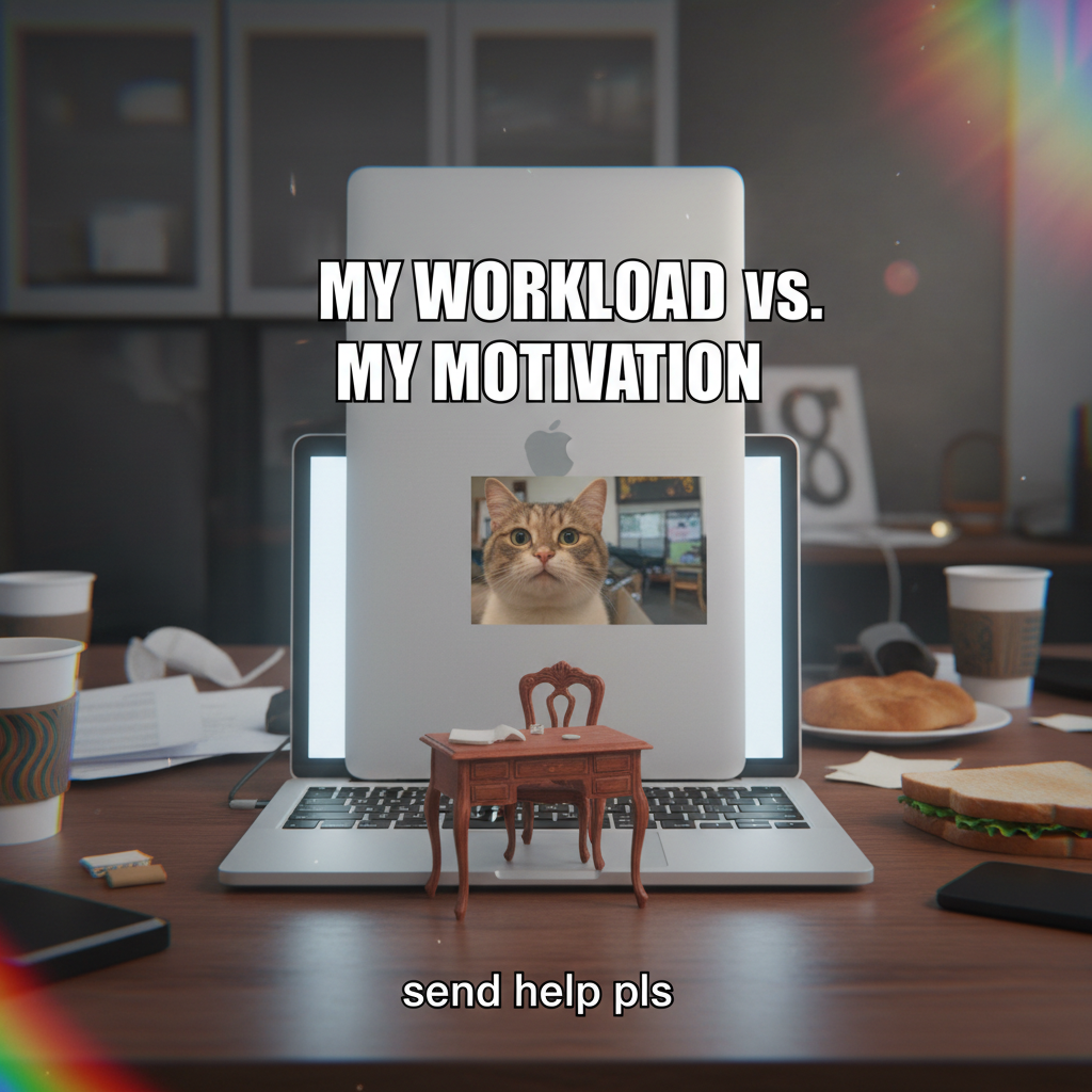 Ordered a 'miniature' desk. It's for a dollhouse. My WFH setup is now a Barbie dream office.