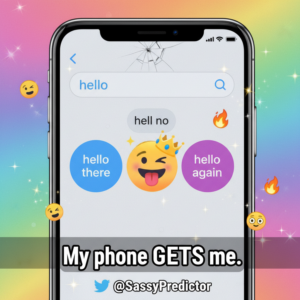 My phone just tried to autocorrect 'hello' to 'hell no.' It knows my vibe. 💅
