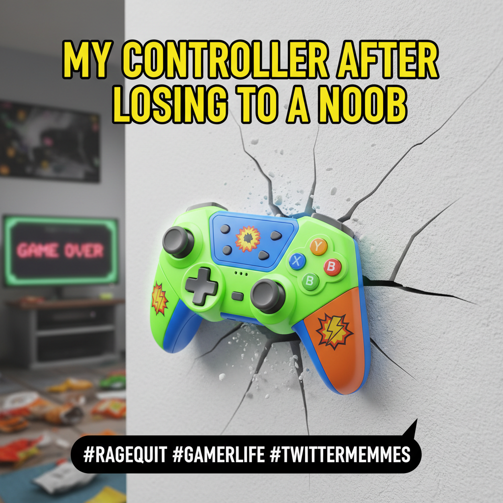 My controller just did a 360 spin and landed in the wall. It wasn't me.