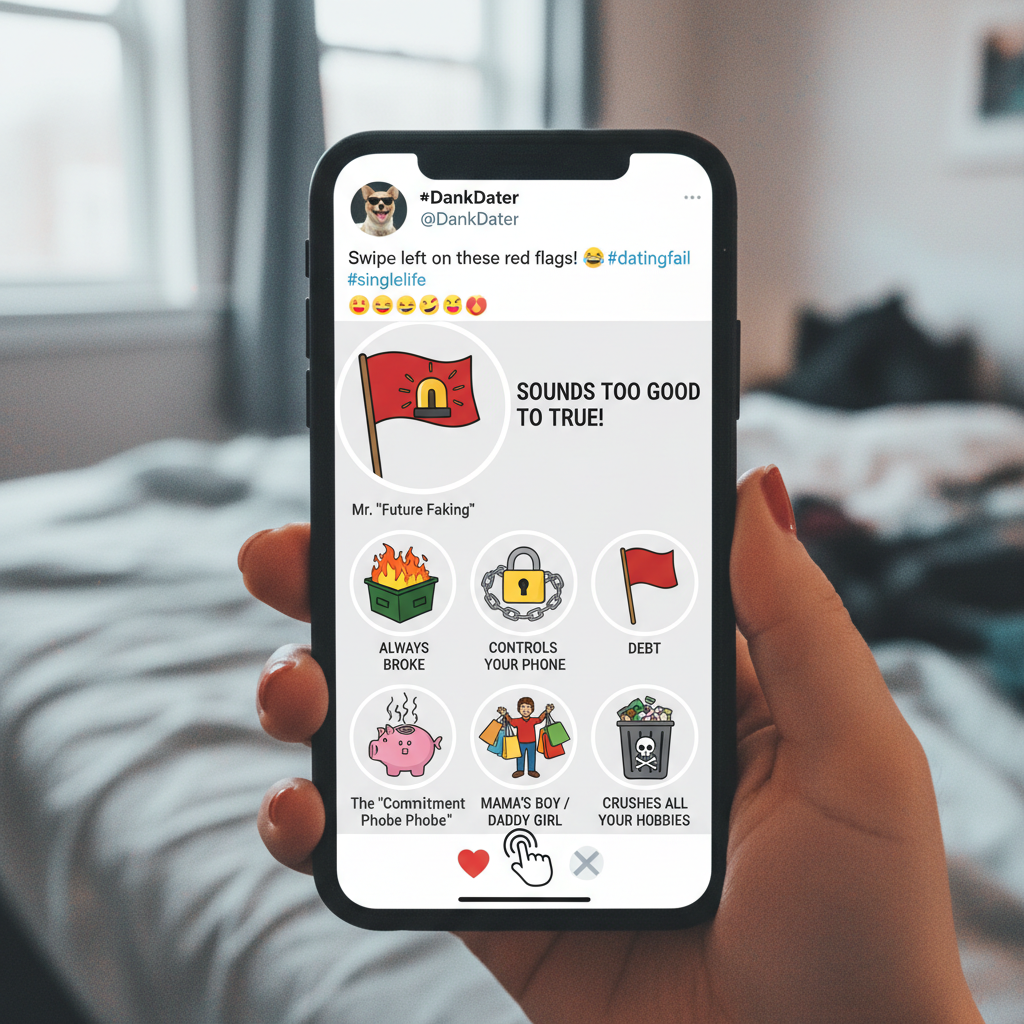 Dating apps are just a collection of 'red flags' with a swipe feature.