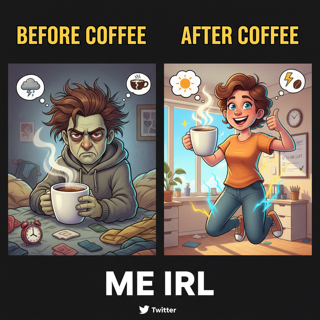 My blood type is coffee. My personality is 'haven't had my coffee yet'.