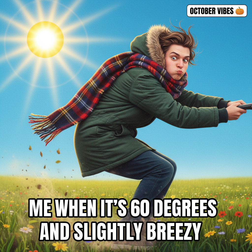 It's 70 degrees and sunny, but the wind feels like a personal attack. #Midwest