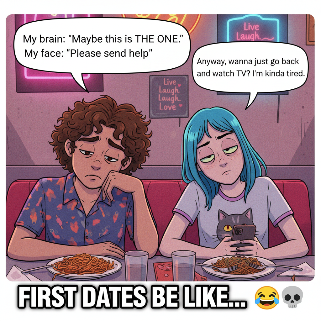Dating app bio: 'Loves adventure.' First date: 'Can we just watch Netflix?'