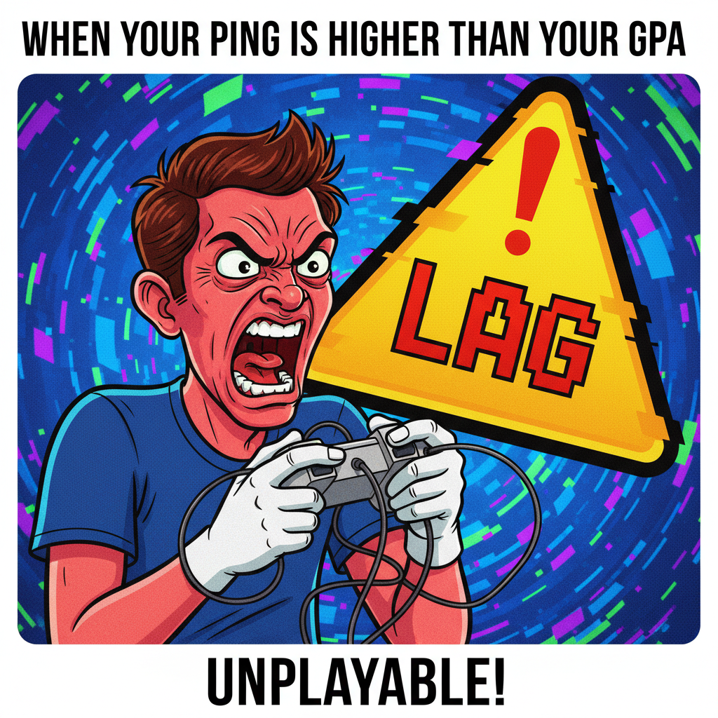 My gaming rage is 90% skill issue, 10% blaming the lag. Mostly skill issue though.
