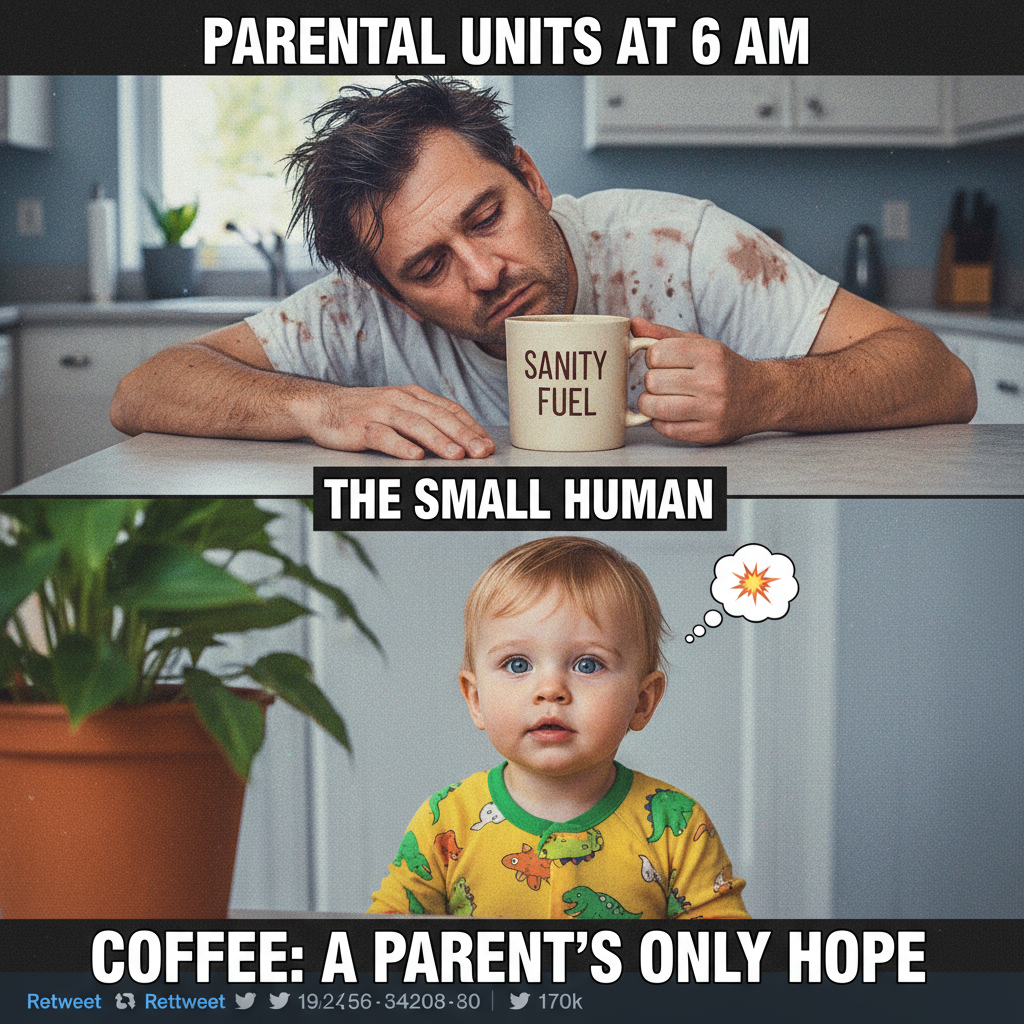 My kid just asked why the moon follows us. Send help. And coffee. #Parenting