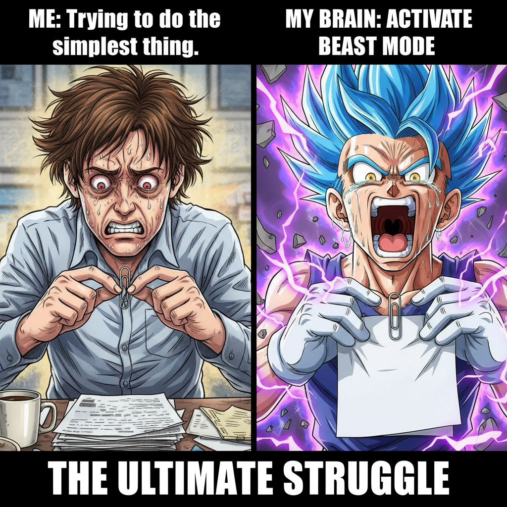 Me trying to adult vs. how I'd react if I were an anime character. #AnimeLogic