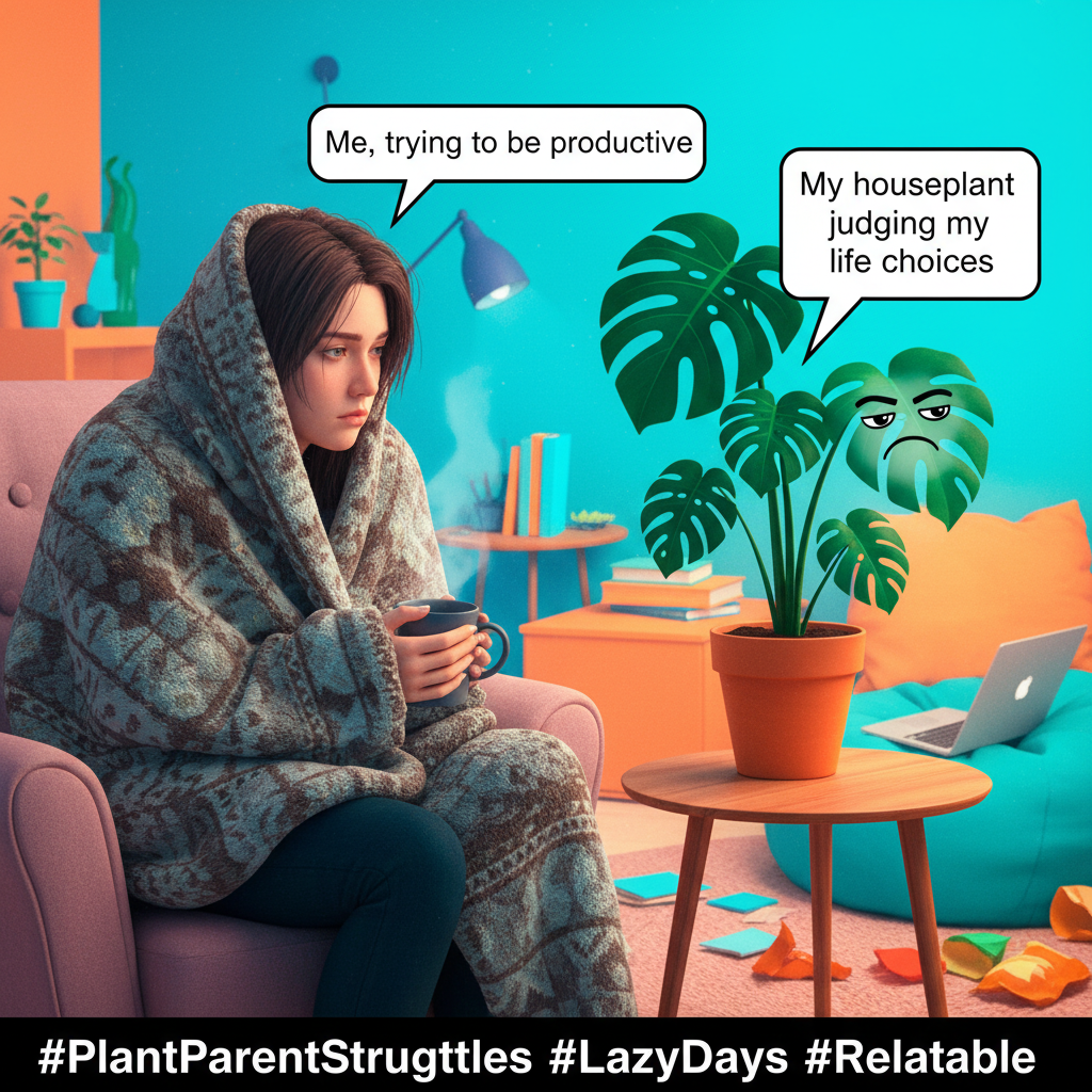 Seasonal depression hit me so hard I thought my plants were judging me. Send help (and sunshine).
