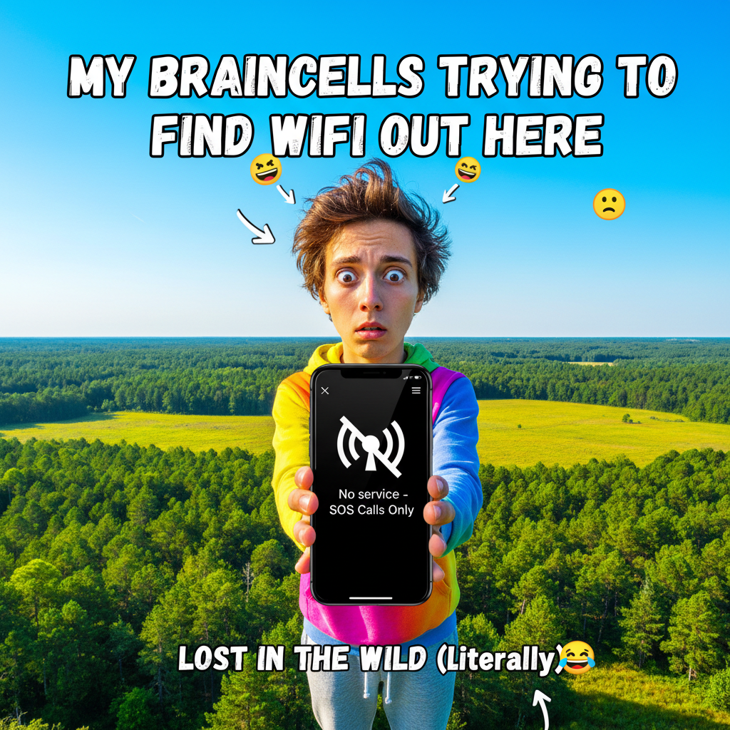 The WiFi just went down. Guess I'll go outside and talk to... people? What even is that?