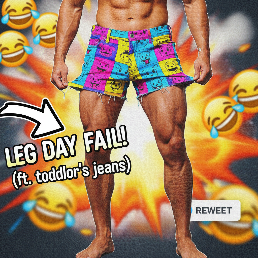 Bought 'one size fits all' pants online. They fit my left leg. Only.