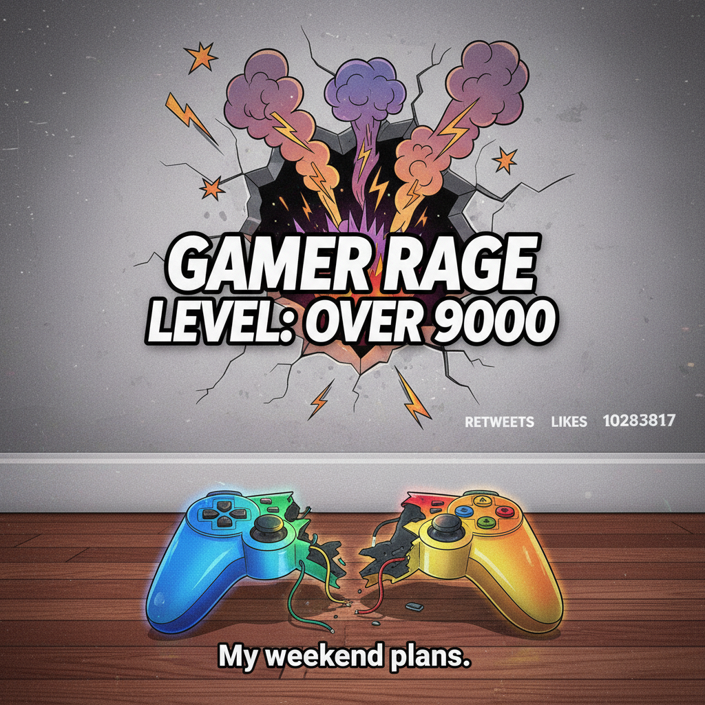 My controller just did a PhD in flying after that last game. I'm fine. Totally fine. #GamingRage