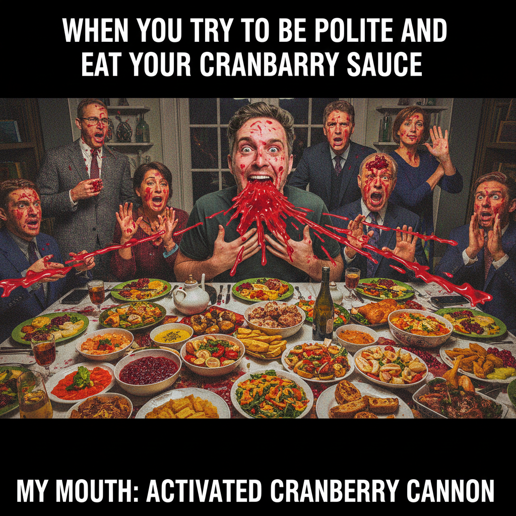 Holiday dinner: 'So, any special someone?' Me: *chokes on cranberry sauce*