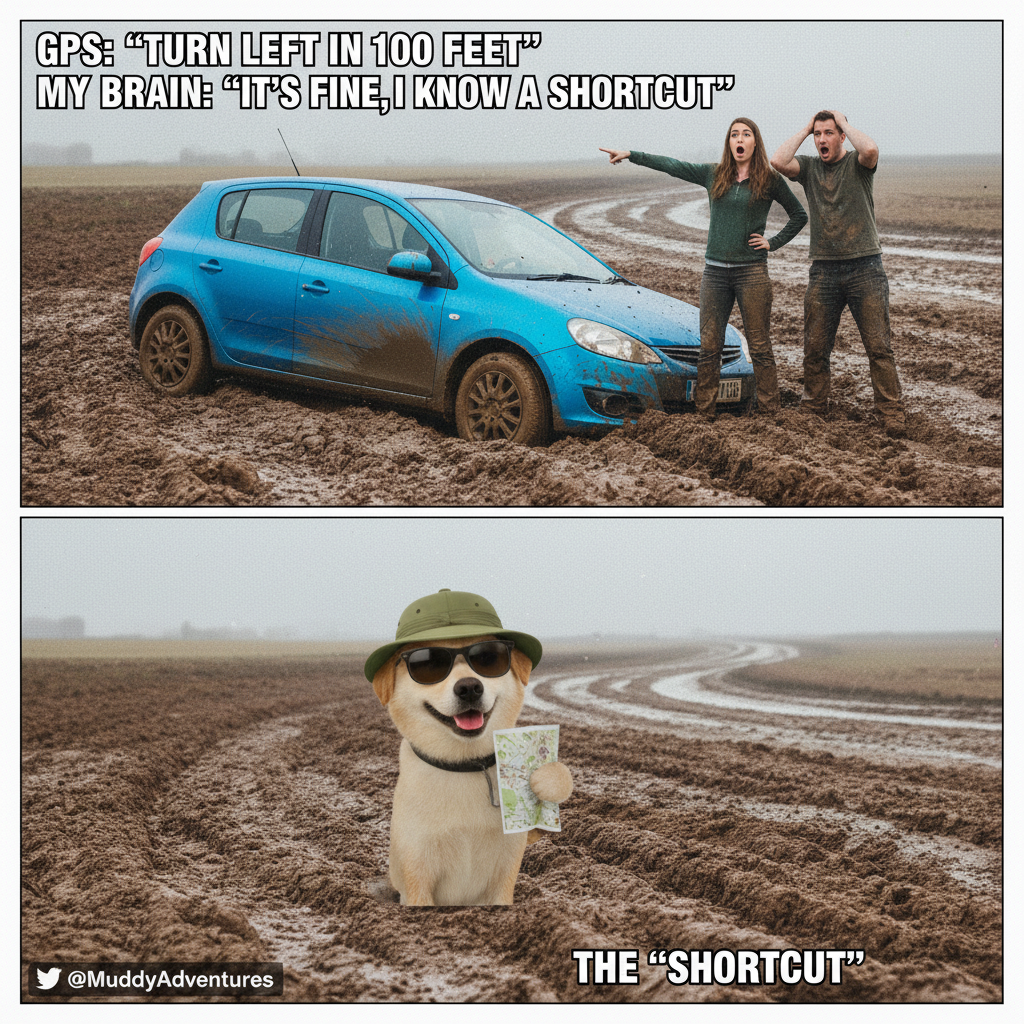 Road trip rule #1: Never trust the person who says 'I know a shortcut.'