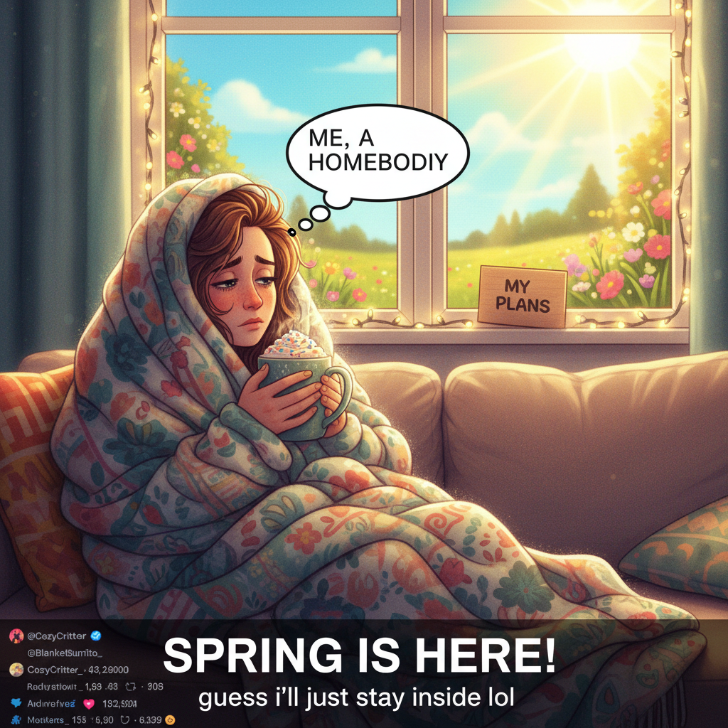 The sun is out but my soul is still in hibernation mode. Send hot chocolate & blankets.