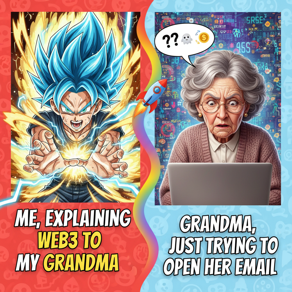 Trying to explain my job to my grandma like it's a shonen anime plot. She's confused. #AnimeLife