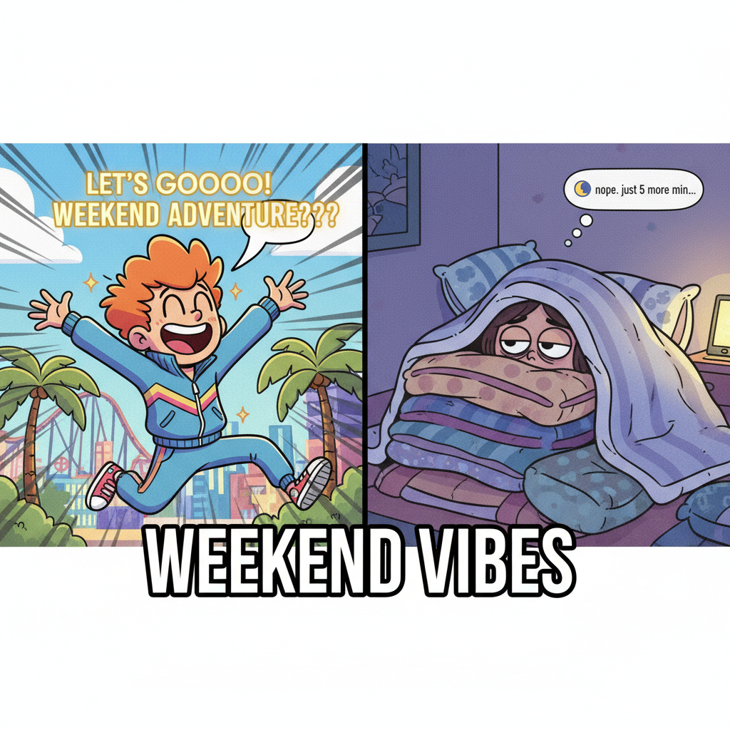 Extrovert: 'Let's go out!' Introvert: *already in bed, pretending to be asleep* #Relatable