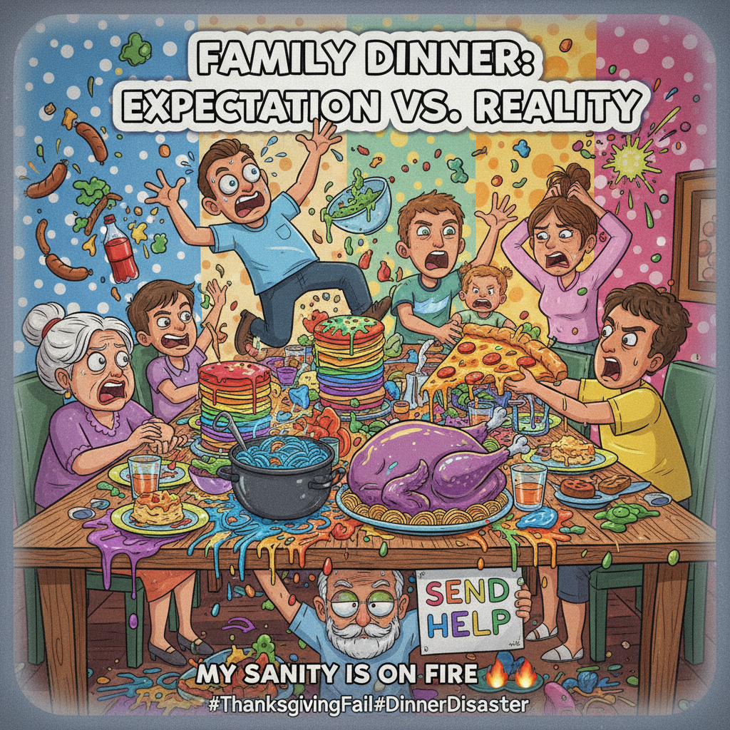 Holiday dinner: where 'pass the salt' turns into a 3-hour debate about politics.