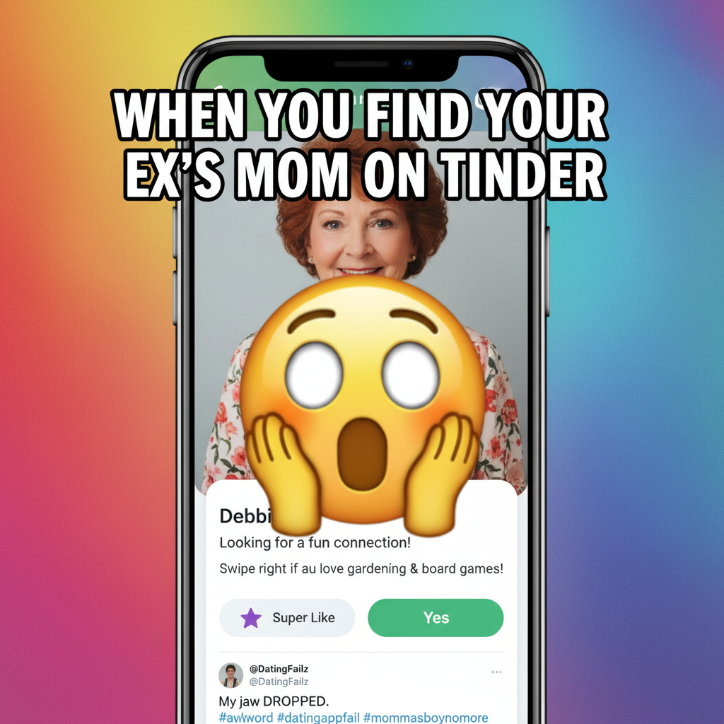 Matched with my ex's mom on a dating app. Send help and a new identity. #DatingAppDisaster