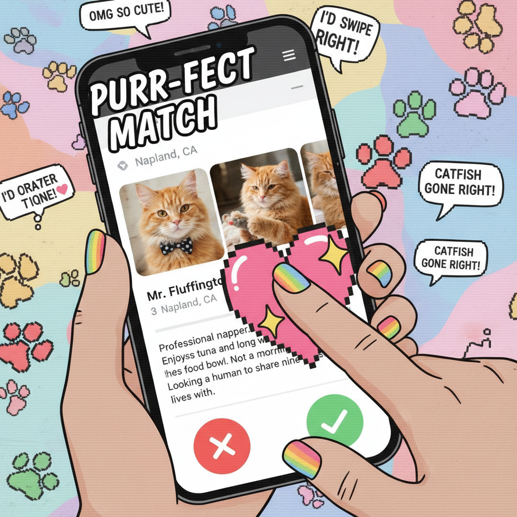 Matched with someone who only posts pics with their cat. I'm in love. With the cat.