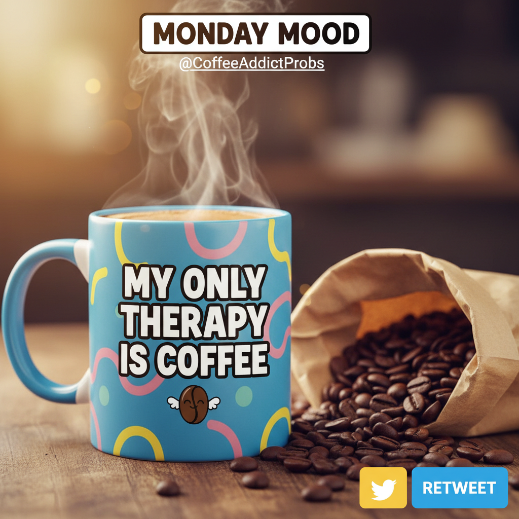 My blood type is coffee. My spirit animal is a triple espresso shot.