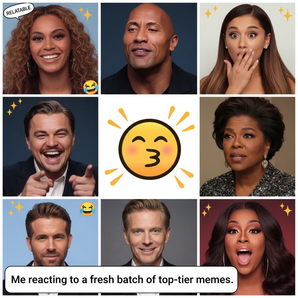 Me watching a celebrity meme reaction: *chef's kiss* Pure art.