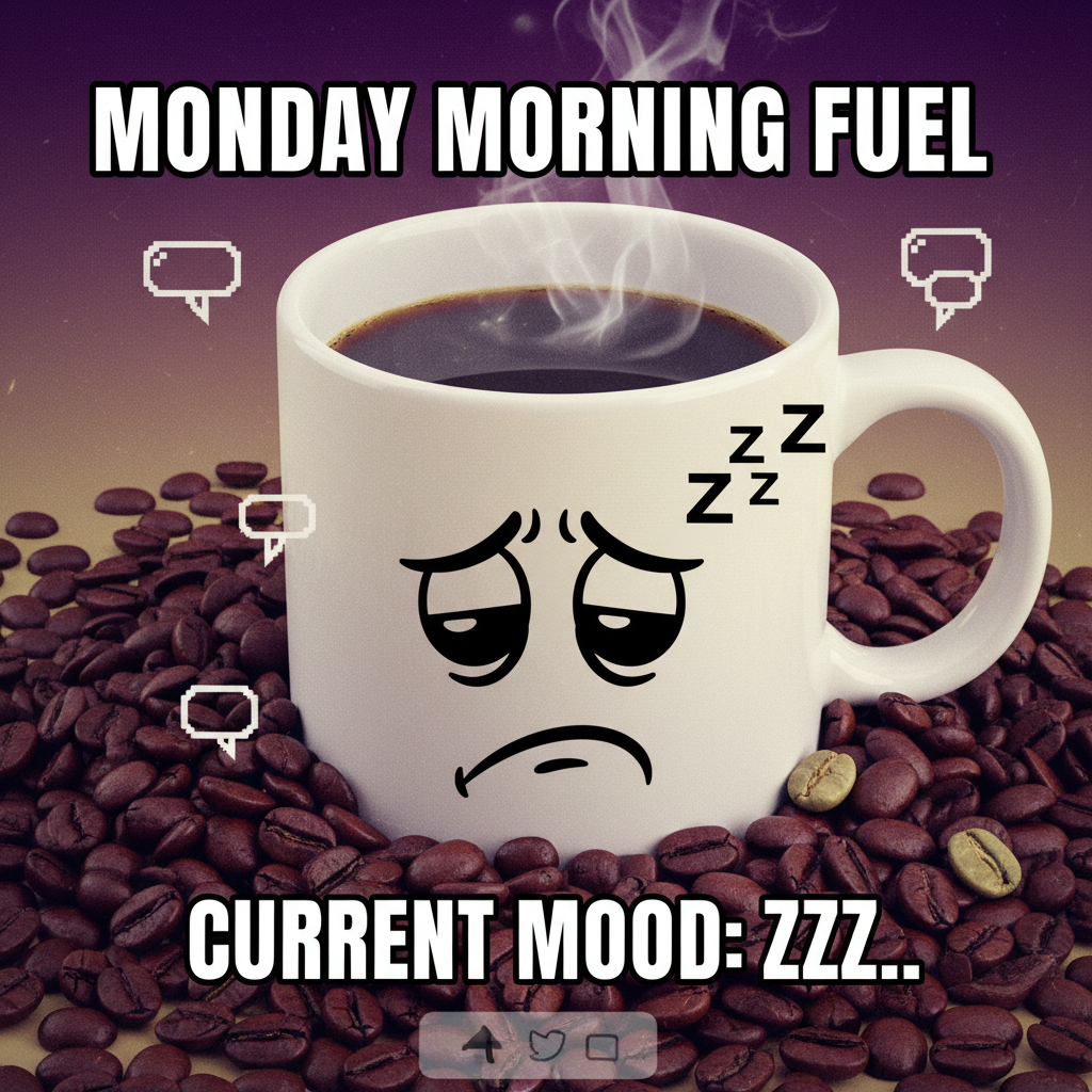 My blood type is coffee. My personality type is 'don't talk to me until I've had coffee.'