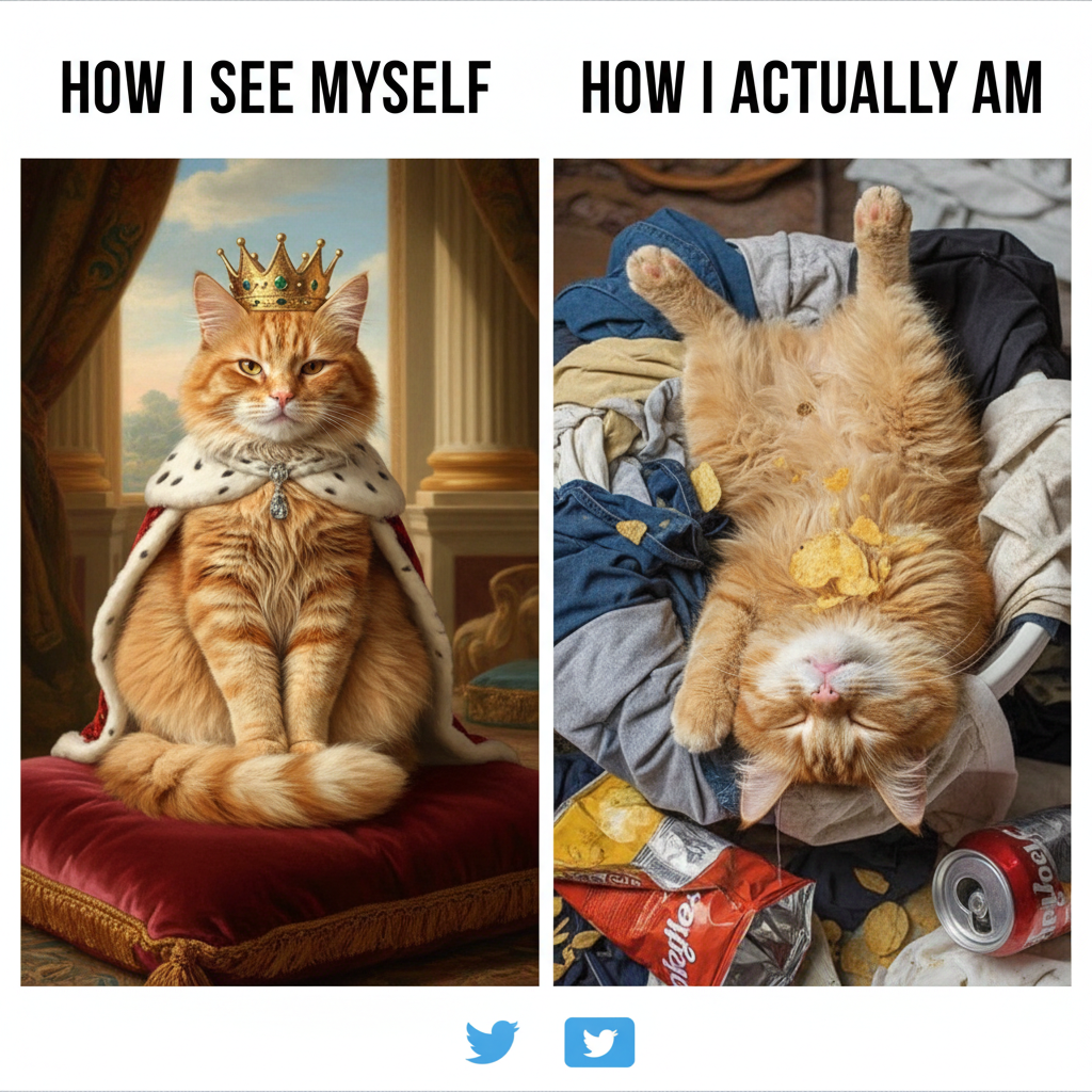 My pet is either a majestic creature or a furry potato. No in-between.