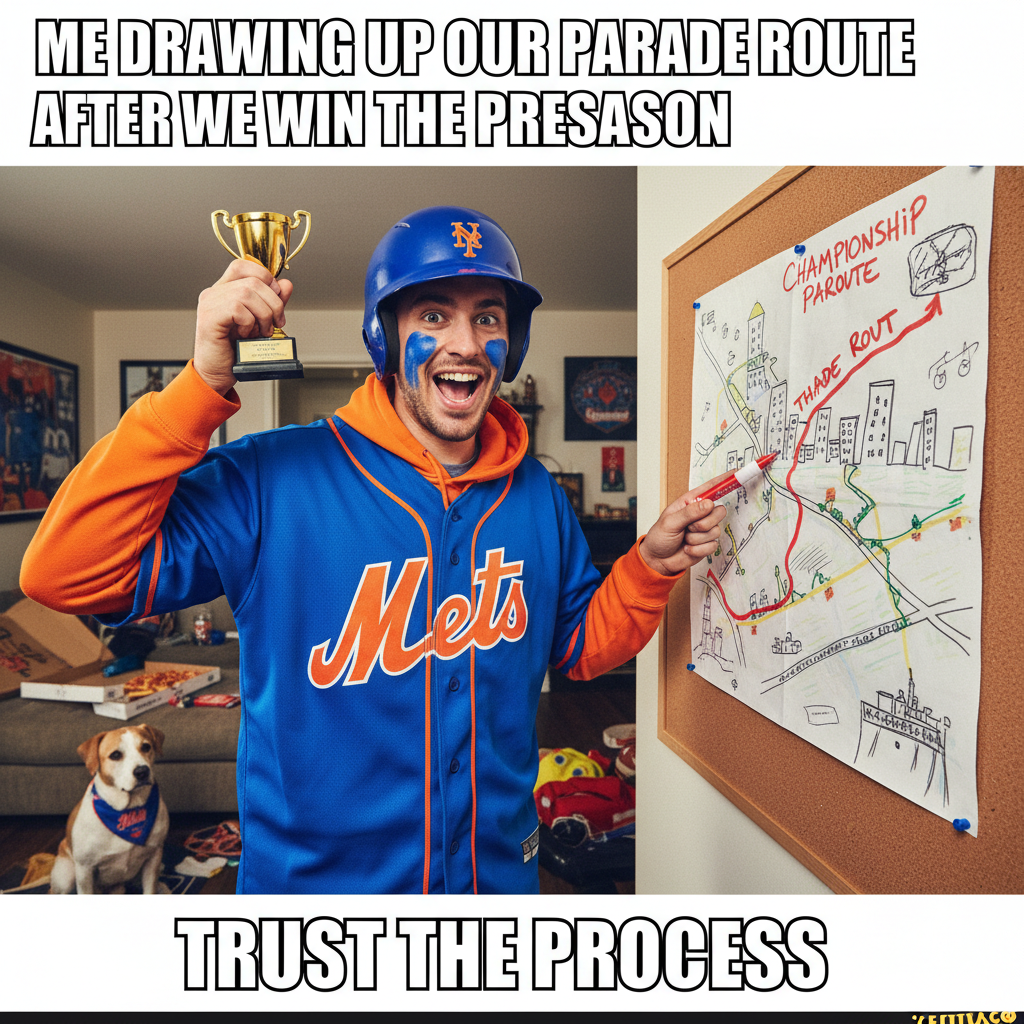 My team won a regular season game and I'm already planning the championship parade route.