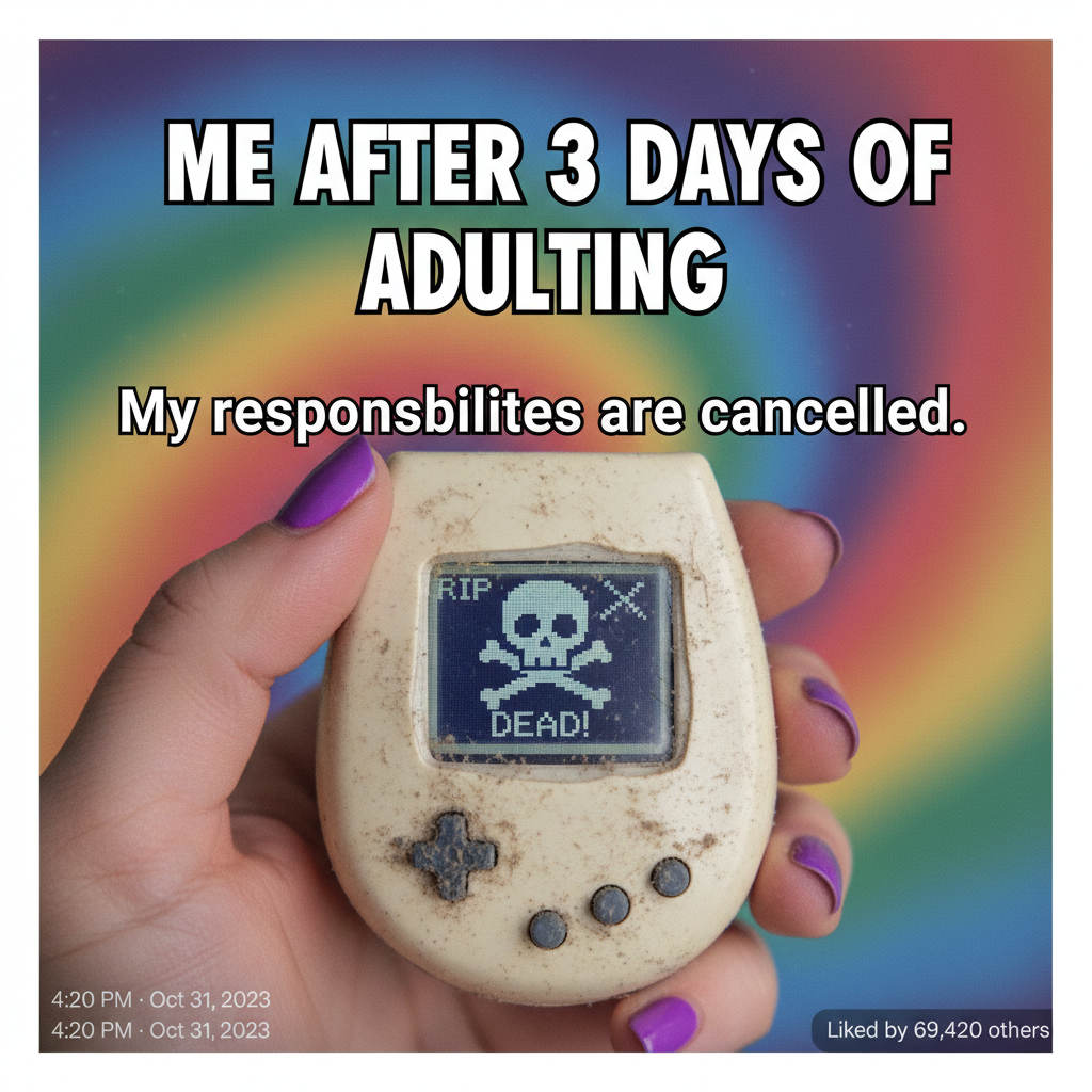 Found my old Tamagotchi. It's still dead. Some things never change.