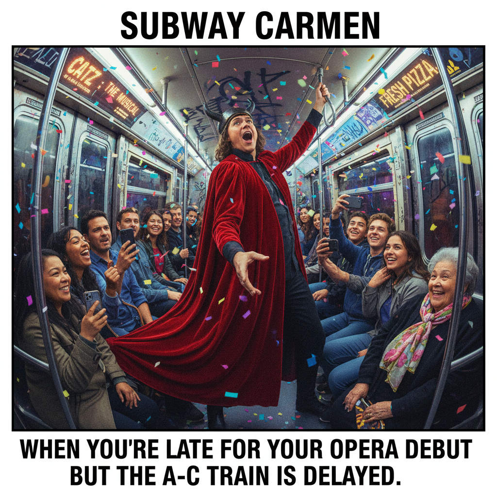 Just witnessed a full-on opera performance on the subway. My commute is wilder than my weekends. #NYCSubway