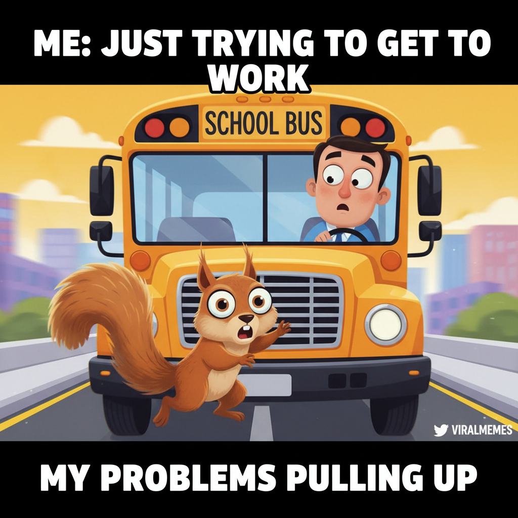 The bus driver just stopped for a squirrel. Peak public transport. #PublicTransport