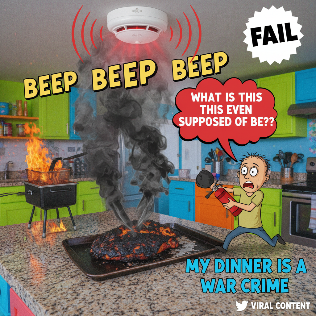 Tried to make a 'simple' casserole. Now my smoke detector thinks it's a fire alarm.