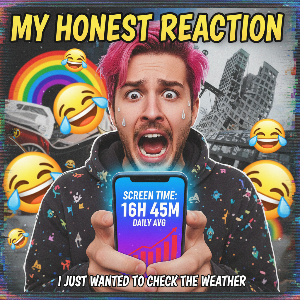 My screen time report is basically a horror movie. Send help (and memes).